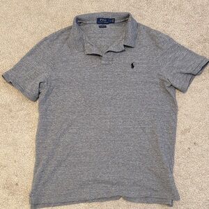 LAST CALL Polo by Ralph Lauren Heather Gray Men's Polo Shirt size L